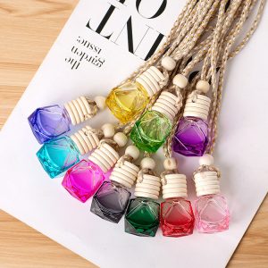 Five-line Cover Diamond Color Perfume Bottle Pendant